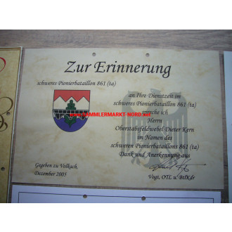 Bundeswehr - document group heavy Poineer battalion 12, etc.