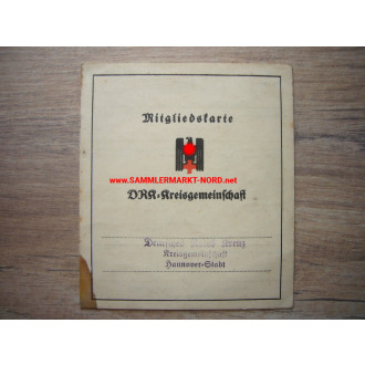 DRK German Red Cross - membership card