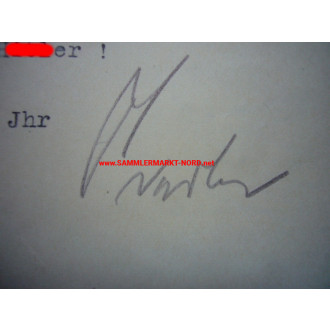 Command of the National Police - Major RICHARD FIEDLER - Autograph