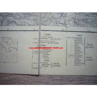 Reichswehr - Landkarte "Große Rahmen-Übung 1930"