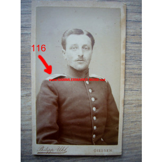 Kabinettfoto - Infanterie-Regiment „Kaiser Wilhelm“ (2. Großherzoglich Hessisches) Nr. 116