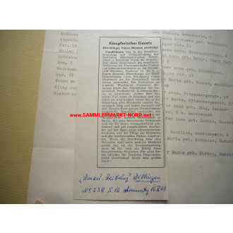 Ehrenbürger Urkunde Stadt Gundelfingen 1967 - Prof. Dr. Dr. h.c. EUGEN BAMANN