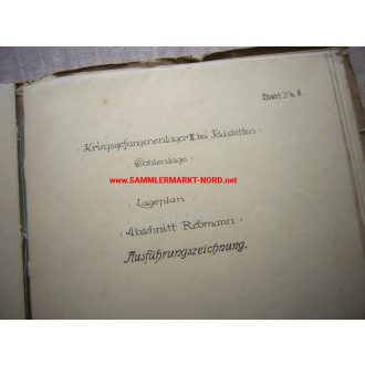 Truppenübungsplatz Münsingen - Kriegsgefangenenlager bei Feldstetten - Baupläne 1919/20