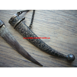 Ottoman curved dagger (silver) - miniature / letter opener
