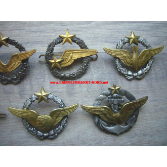 France Air Force - 7 x naval aviator, bomber, etc. badges
