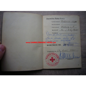 DRK Deutsches Rotes Kreuz - Dienstbuch
