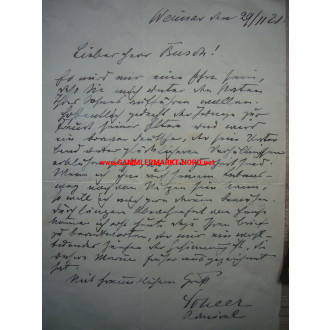 Marine - Admiral REINHARD SCHEER (Pour le Merite) - Autograph