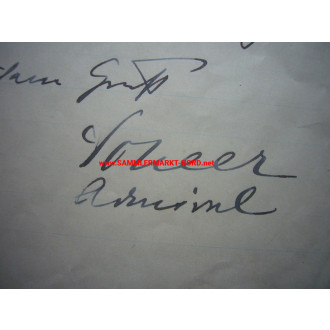 Marine - Admiral REINHARD SCHEER (Pour le Merite) - Autograph