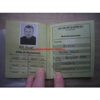GDR - military service card & dog tag
