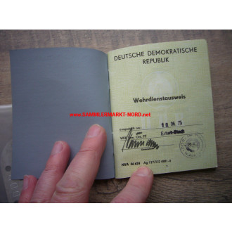 GDR - military service card & dog tag