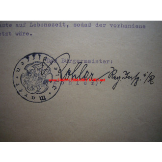 Illertissen (Bayern) - Autographen der Bürgermeister 1948-1956