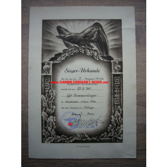 Infanterie Regiment 437 - winner certificate 1941