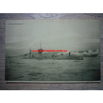 Imperial Navy - Submarine S.M.U. 4 - postcard