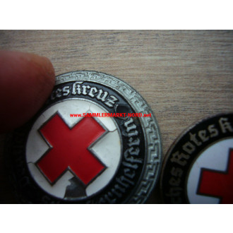 DRK Red Cross - 2 x denazified service brooch