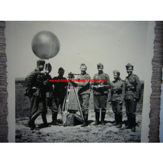 4 x Foto Wehrmacht Wetterzug "Piccard" mit Wetterballons