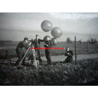 4 x Foto Wehrmacht Wetterzug "Piccard" mit Wetterballons