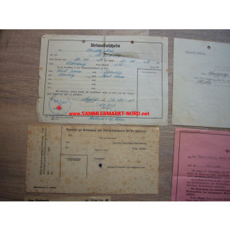 Konvolut diverse Wehrmacht Dokumente