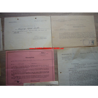 Convolute of various Wehrmacht documents