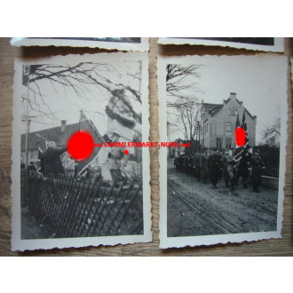 7 x Foto Zöllnitz bei Stadtroda 1937 - Ehrung am Kriegerdenkmal