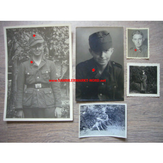 5 x photo of an SS - Rottenführer