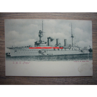 Kaiserliche Marine - S.M.S. FREYA - Postkarte