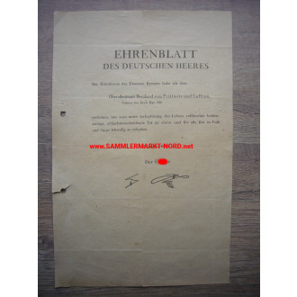 Ehrenblatt des Deutschen Heeres - Ausgabe 5. August 1944