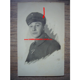 German Alpine Corps - portrait with edelweiss on the cap