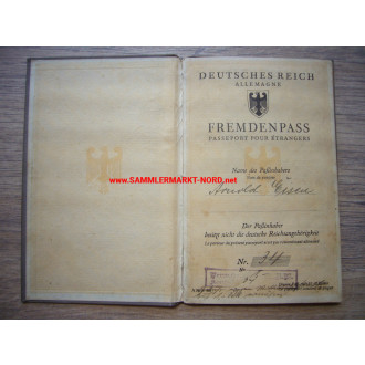 Deutsches Reich - Fremdenpass (Russe)