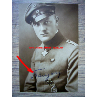 Fighter pilot HEINRICH BONGARTZ (Pour le Merite) - Autograph