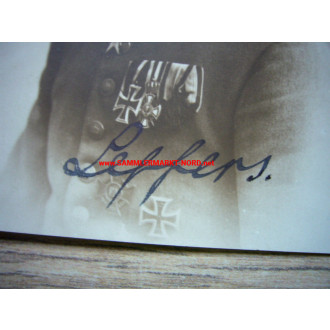 Jagdflieger GUSTAV LEFFERS (Pour le Merite) - Autograph