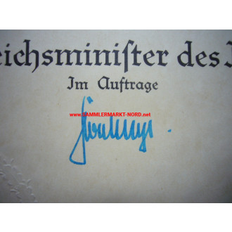 SS-Oberstgruppenführer KURT DALUEGE - Autograph