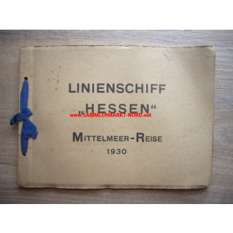 Reichsmarine Fotoalbum - Linienschiff Hessen - Mittelmeer Reise 1930