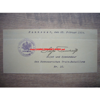 Major OTTO FREIHERR TRUCHSEß VON UND ZU WETZHAUSEN - Autograph