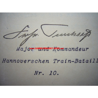 Major OTTO FREIHERR TRUCHSEß VON UND ZU WETZHAUSEN - Autograph