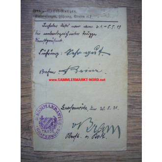 Generalmajor ALFONS VON BRAM - Autograph