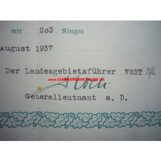 Generalleutnant & SS - Gruppenführer FRIEDRICH KOCH - Autograph