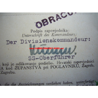SS-Brigadeführer OTTO KUMM - Autograph