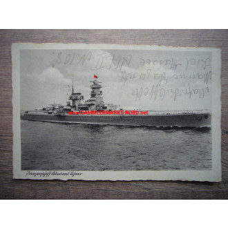 Kriegsmarine - battleship Admiral Scheer - postcard