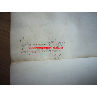 Verleihungsurkunde Adelswappen "die Seida" - Kaiser FERDINAND I (HRR) - Autograph