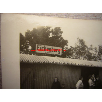 Photo around 1944/45 Eichenberg district of Insterburg - refugee barracks