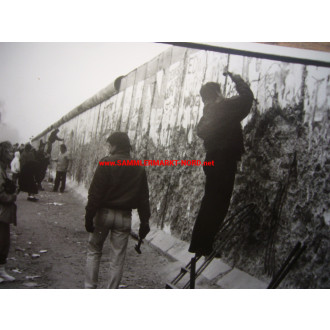 2 x Foto DDR - Fall der Berliner Mauer 1989