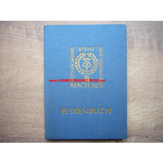 DDR - Ehrenbuch - Mach mit - Schöner unsere Städte und Gemeinden