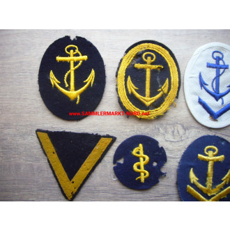 Kriegsmarine - Convolute of various sleeve badges