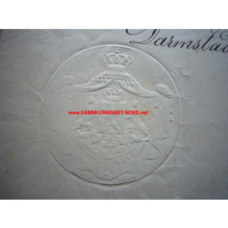 Document 1863 - Grand Duke of Hesse LUDWIG III - Autograph
