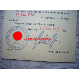 NSV & DAF Ausweis für eine Frau