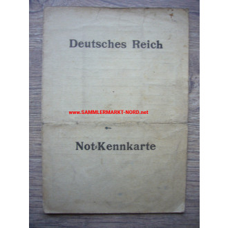 Deutsches Reich - Notkennkarte Quickborn - 31.8.1945