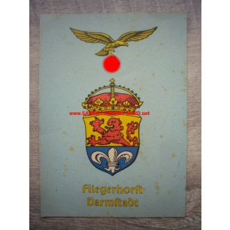 Darmstadt air base - coat of arms - postcard