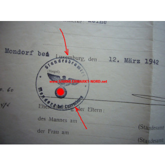 Deutsch - Luxemburger - Dokumente & Ausweise um 1942