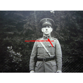 2 x photo police chief constable - collar tab "S" - around 1932