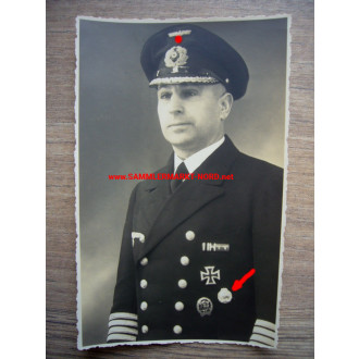 Kriegsmarine Offizier der Sperrwaffen mit Kolonialabzeichen Elefantenorden